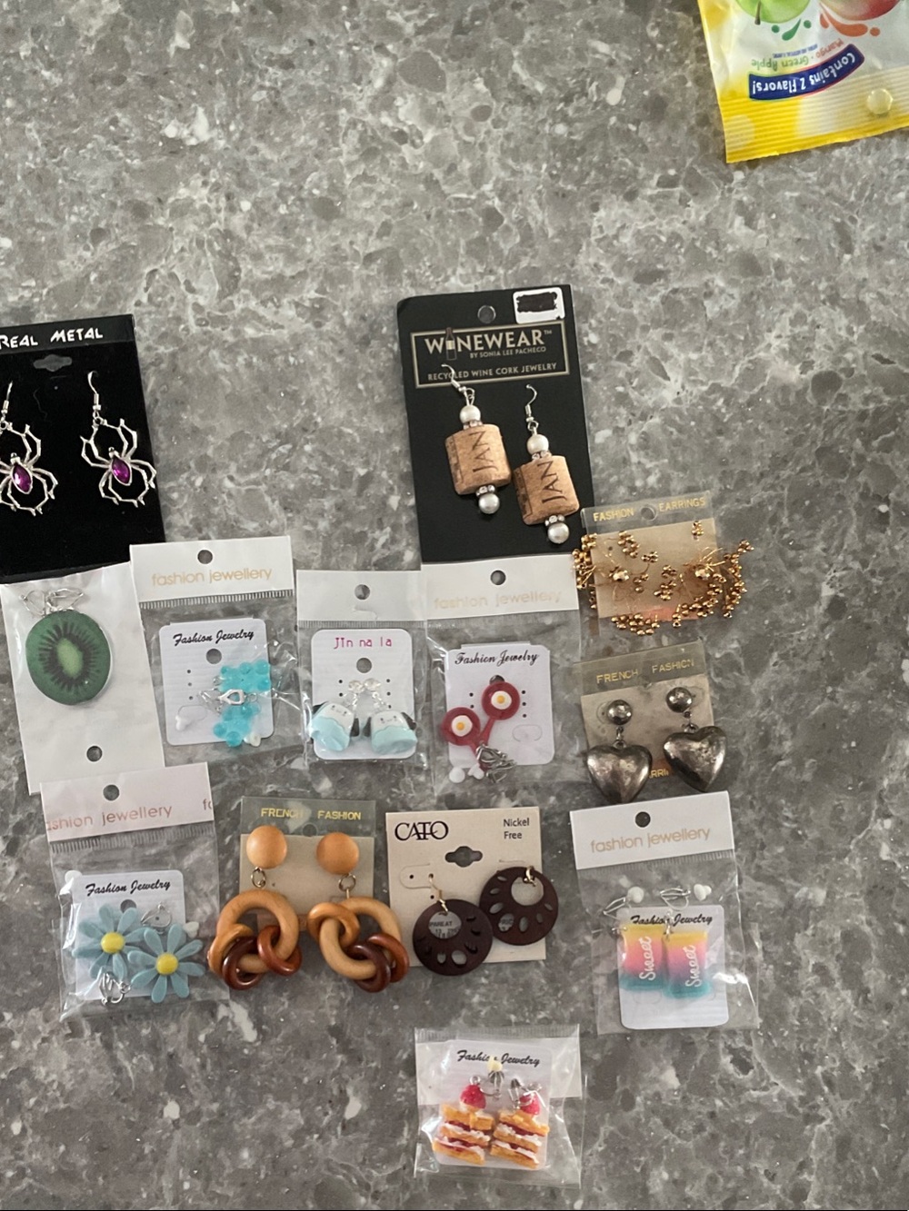 Clip on and regular earrings
